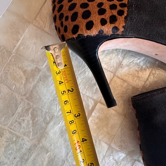 Ulla Johnson Suede & Calf Hair booties animal print brown textured sz 39 cheetah - Picture 10 of 10